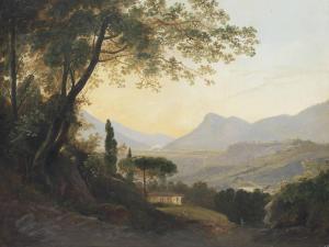 ELSASSER Julius Albert 1814-1859,Subiaco in Lazio, near Rome, Italy,Christie's GB 2013-06-06