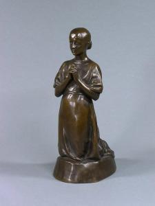 ELSTER Gottlieb 1867-1917,Knieendes Mädchen mit gefalteten Händen,Auktionshaus Quentin DE 2009-04-18