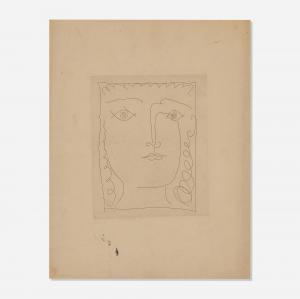 ELUARD Paul 1895-1952,Head of a Girl (from À Pablo Picasso by Paul El,1950,Toomey & Co. Auctioneers 2022-11-16