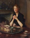 ELWELL Frederick William 1870-1958,Portrait of Elizabeth Chapman, the artist's ,1953,Dreweatt-Neate 2013-08-20