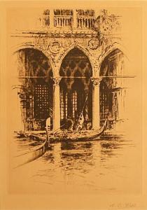 ELWELL Kilby Webb 1841-1916,Veneția- Canal grande,GoldArt RO 2016-10-19
