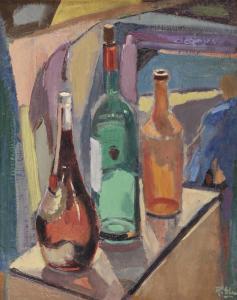 ELZER Ruurd 1915-1995,A still life with bottles,1955,Christie's GB 2012-09-04