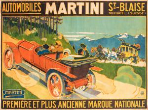 ELZINGRE Edouard 1880-1966,Automobiles Martini, St. Blaise,Wannenes Art Auctions IT 2022-04-19