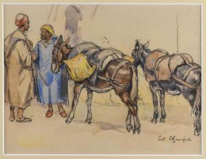 ELZINGRE Edouard 1880-1966,Orientaliste,Dogny Auction CH 2021-09-07
