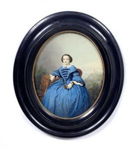 EMDEN Hermann 1811-1878,Portrait of a woman,1872,Galerie Koller CH 2019-06-27