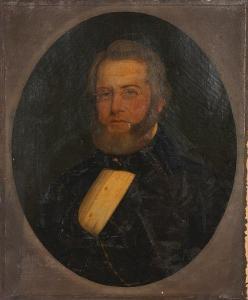 EMERSON COLE Lyman,A portrait of a gentleman, thought to be JohnBurri,1859,Bonhams 2010-05-17