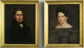 EMERSON COLE Lyman 1812-1878,portraits of a husband and wife,1831,Pook & Pook US 2007-09-28
