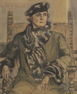 EMERSON Edith 1888-1965,Portrait of Miss Elinor Mc Caulley,1935,Sworders GB 2023-10-17
