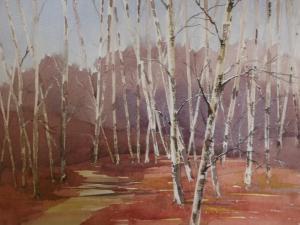 EMERY austin,woodland with silver birch trees,Crow's Auction Gallery GB 2017-06-07