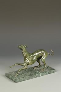 EMERY Edwina,Study of a whippet in playful mood twisting to one side,1942,Duke & Son GB 2016-04-14
