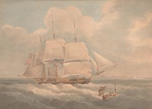 EMERY John 1777-1822,the frigate 'h.m.s. hind' running up the channel,1804,Bonhams GB 2003-03-04