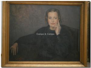 EMILE VAUTHIER 1864-1946,Dame sur le canapé,Campo & Campo BE 2017-09-02