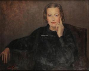 EMILE VAUTHIER 1864-1946,Portrait de dame,Campo & Campo BE 2019-05-28