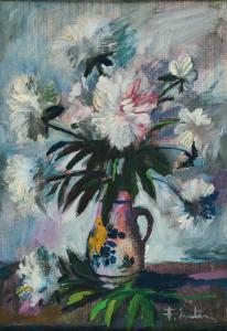 EMLER Frantisek 1912-1992,Dahlien in einer Vase,Van Ham DE 2024-01-11
