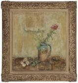EMMET Diana,Still Life of Pottery and Poppy and Chrysanthemums,Brunk Auctions US 2016-11-18