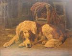 EMMS John 1843-1912,St. Bernard dog, lying dejectedly by his master's ,Nesbit & Co GB 2008-05-21