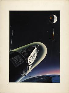 EMSHWILLER EDWARD 1925-1990,Original cover illustration for a science fiction ,Heritage 2008-06-05