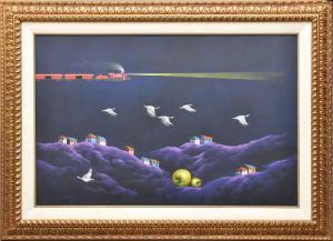 ENDARA CROW Gonzalo 1936-1996,surreal trains, birds, and houses,Hood Bill & Sons US 2024-01-16