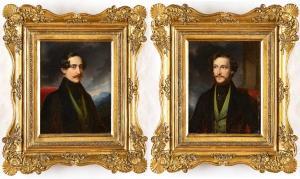 ENDER Eduard,Coppia di ritratti di gentiluomini della nobiltà r,1841,Bertolami Fine Arts 2022-05-13