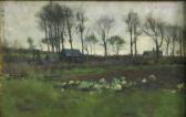 ENDERBY Samuel G. 1860-1921,FARM WITH TREES AND CABBAGES,Sworders GB 2007-07-24