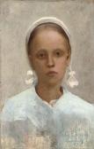 ENDERBY Samuel G. 1860-1921,Portrait of a Breton girl,Christie's GB 2006-06-08