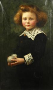 ENDERBY Samuel G. 1860-1921,Portrait of a young boy with a ball,1886,Bonhams GB 2014-12-03