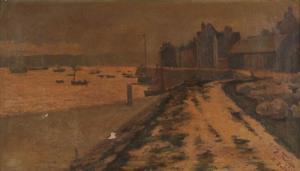 ENFIELD Henry 1849-1923,A coastal harbour from the shore,Tennant's GB 2021-09-18