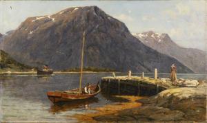 ENFIELD Henry 1849-1923,Fjordlandschaft in Norwegen,Wendl DE 2023-10-25