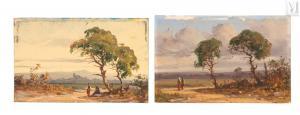 ENGALIERE Marius 1824-1857,Une paire de paysages d\’Andalousie,Millon & Associés FR 2022-11-24