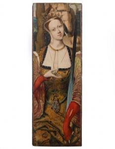 ENGEBRECHTSZ Cornelis 1468-1533,Sainte Catherine d'Ale,1520,Artcurial | Briest - Poulain - F. Tajan 2012-06-19
