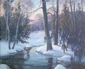 ENGELHARDT Edna Palmer 1897-1991,WINTER LANDSCAPE,Freeman US 2003-09-19