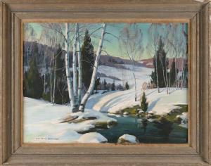 ENGELHARDT Edna Palmer 1897-1991,Winter Woodland,Eldred's US 2024-01-05