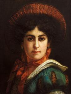 ENGELKE Gerrit 1890-1918,Portrait einer jungen Frau,Zeller DE 2009-09-17
