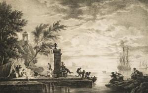 ENGELMANN Gottfried I 1788-1839,In the Harbour,Palais Dorotheum AT 2016-12-03