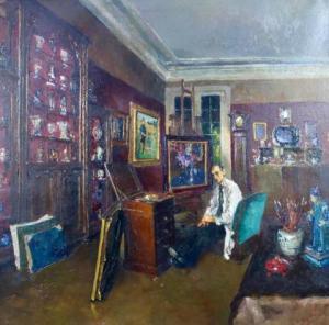 ENGELS Leo 1882-1952,Het schildersatelier,Venduehuis NL 2021-02-28