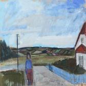 ENGELUND Svend Arne 1908-2007,Landscape with figure,Bruun Rasmussen DK 2014-11-24