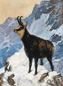 ENGL Hugo 1852-1926,Chamois High in the Mountains,Palais Dorotheum AT 2023-12-12