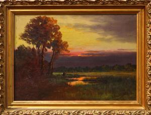 ENGLEHARDT John Joseph 1867-1915,Untitled (Sunset on the Marshes),Clars Auction Gallery 2019-11-16