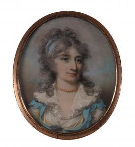 ENGLEHEART George 1752-1829,Portrait miniature of Lady Astley wearing,Bellmans Fine Art Auctioneers 2023-10-10