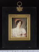 ENGLEHEART John Cox Dillman,a lady, wearing white dress with frilled neckline,,Sotheby's 2004-11-17
