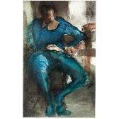 ENGLER Dara 1900-2000,Teal Suit,2007,Ripley Auctions US 2015-05-02