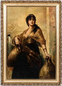 ENGLER Friedrich Georg 1877-1905,Woman at a Wel,19th Century,Skinner US 2021-07-29