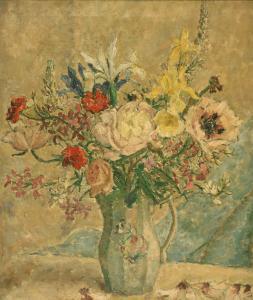 ENGLISH Grace 1891-1956,June Flowers,20th Century,Tooveys Auction GB 2010-04-21