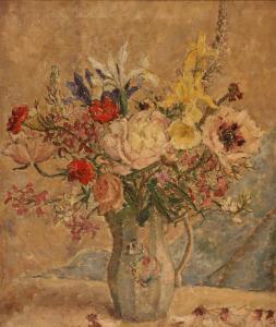 ENGLISH Grace 1891-1956,June Flowers,20th Century,Tooveys Auction GB 2010-03-23