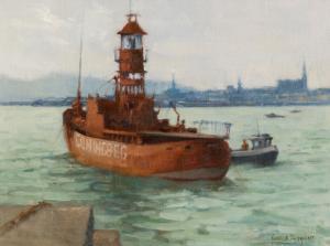 ENGLISH James 1946,Servicing the Lightship, Dun Laoghaire,Morgan O'Driscoll IE 2017-12-04