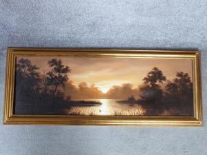 ENGLISH KEITH 1966,a river sunset landscape,Criterion GB 2020-12-15
