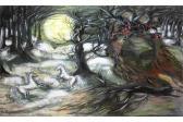 ENGLISH MONICA 1920-1979,Wild Horses in Woodland by Moonlight,Keys GB 2015-07-03