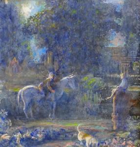 ENGLISH SCHOOL,Boys on Horses in a Country House Garden,David Duggleby Limited GB 2019-09-13