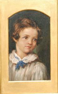 ENGLISH SCHOOL,Portrait of a little boy wearing lace collar,Fieldings Auctioneers Limited 2017-09-30