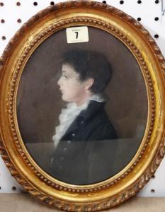 ENGLISH SCHOOL,Profile portrait of Edward Henry Leveson (17,Bellmans Fine Art Auctioneers 2018-09-11